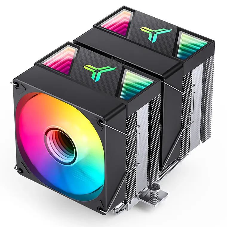 Disipador Cooler Cpu Jonsbo CR-1400 DV2 A-RGB Doble torre Negro  2