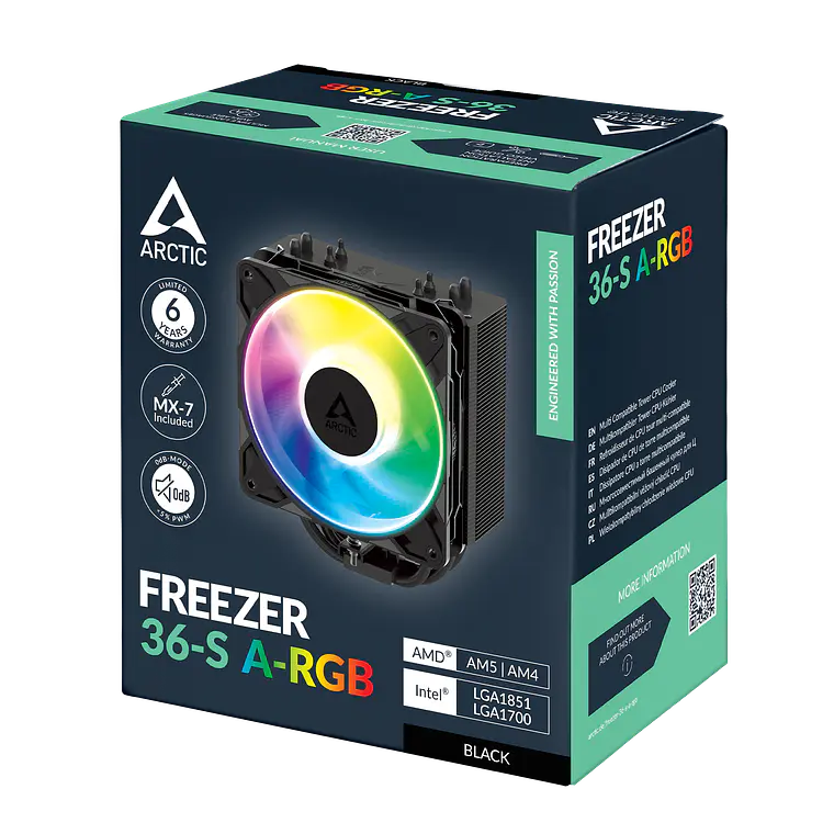 Cooler CPU Arctic Freezer 36-S A-RGB Negro 3