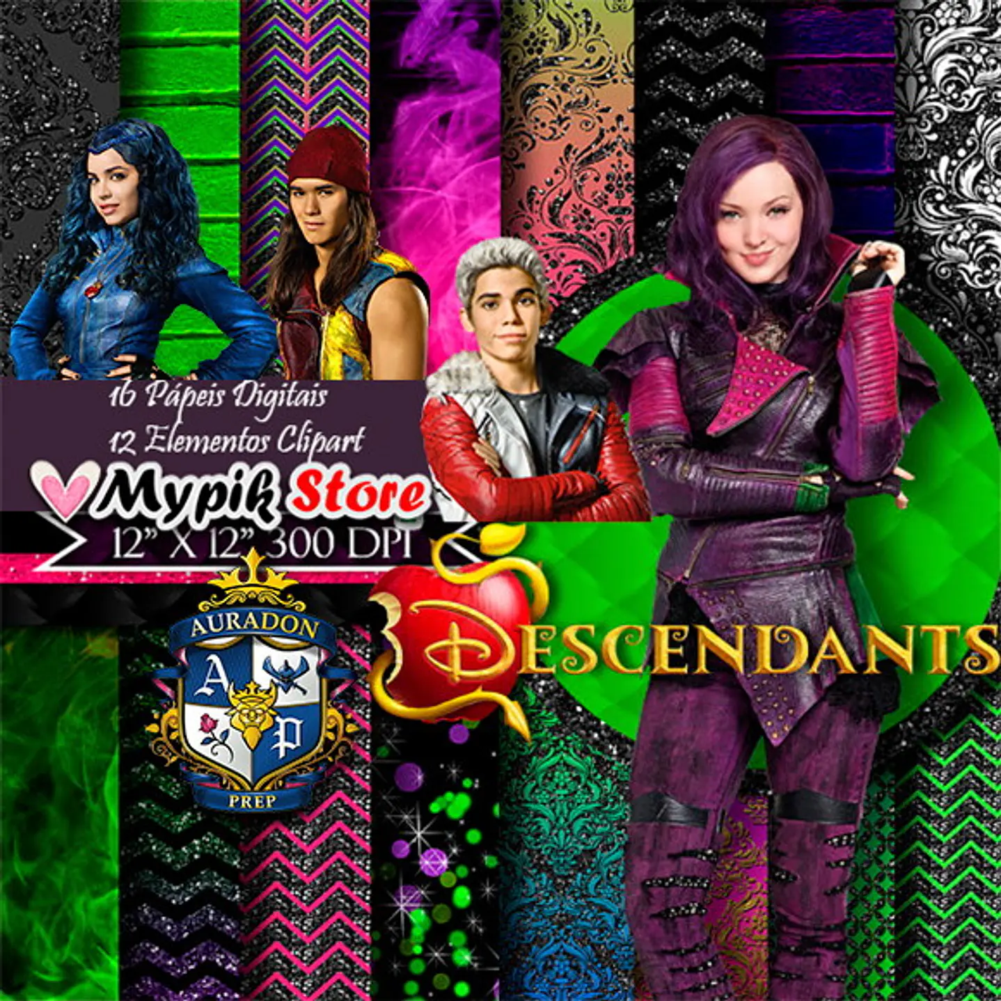 Kit Digital Descendientes Disney 1