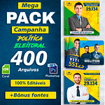 Pack Artes Eleições Políticas - Campanha 2020