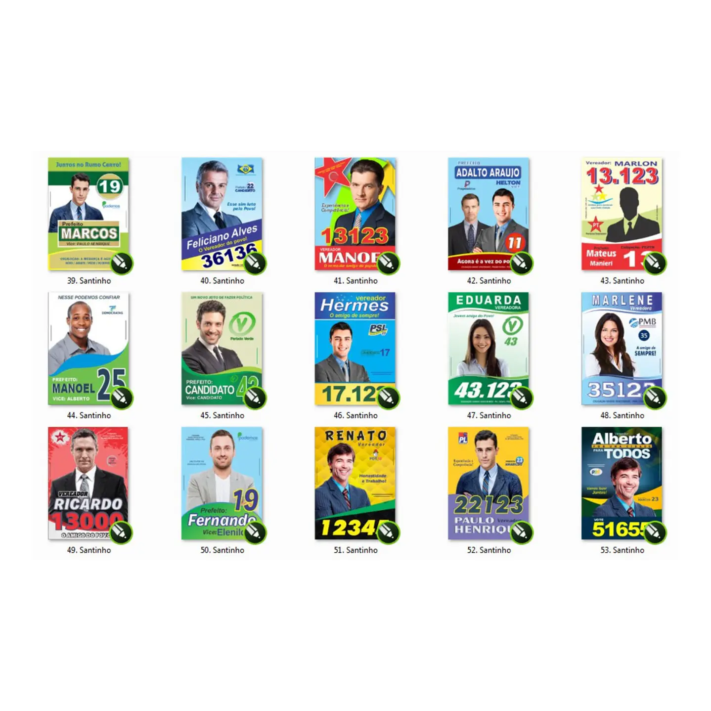 Pack Artes Eleições Políticas - Campanha 2020 4