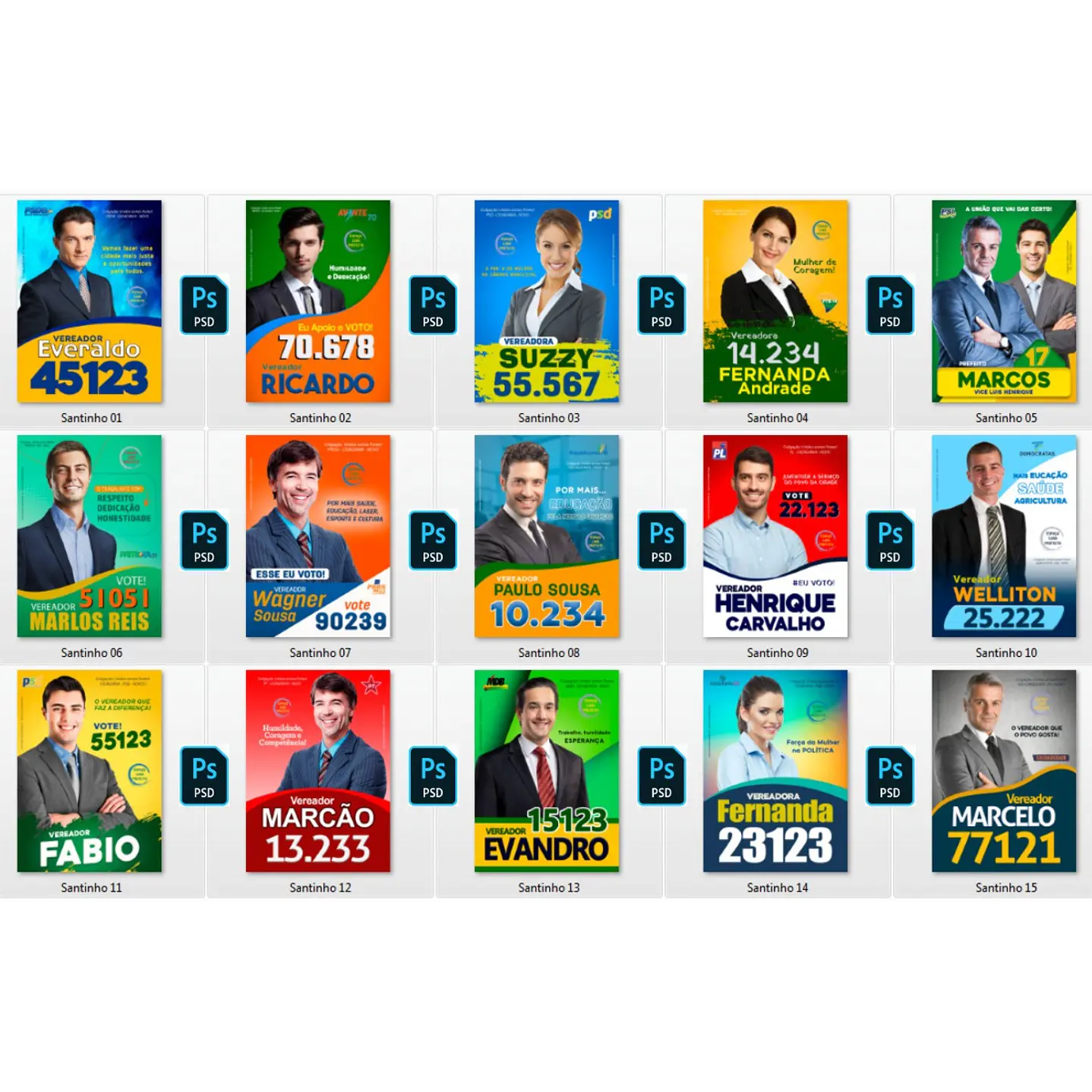 Pack Artes Eleições Políticas - Campanha 2020 10