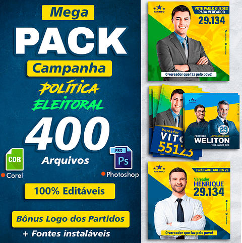 Pack Arts Elecciones Políticas - Campaña 2020