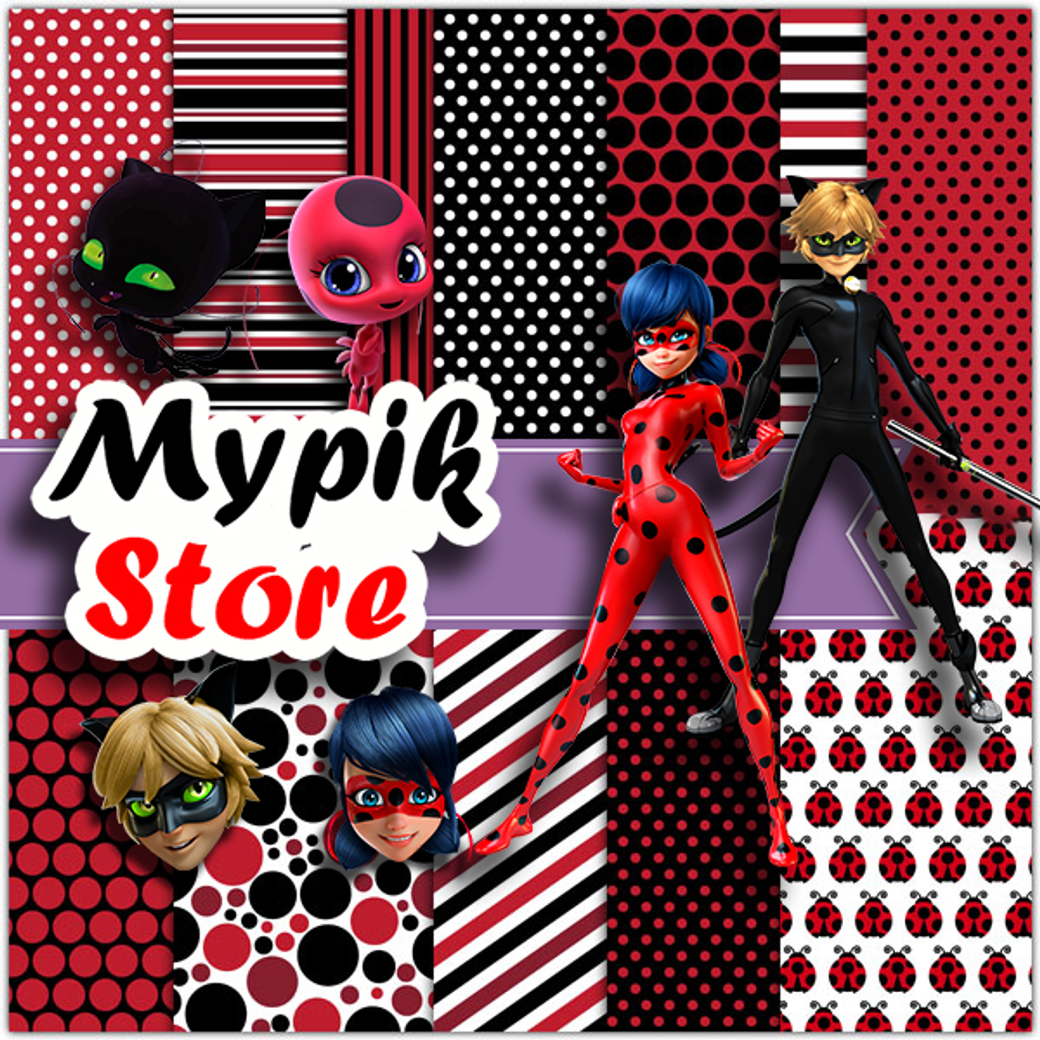 Kit Digital Miraculous Ladybug - 48