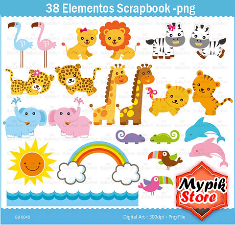 Arca de Noé Scrapbook Kit Digital