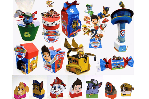 Kit de la pata Digital Patrol listo para la fiesta de la silueta