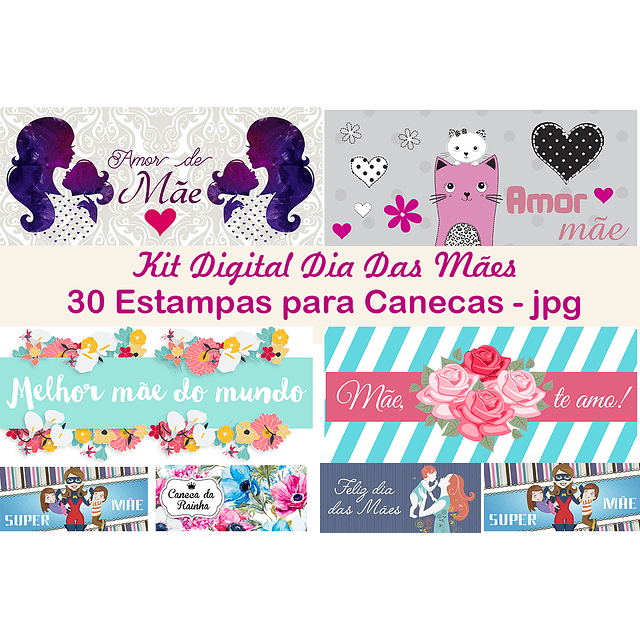 Kit Digital Día de las Madres para Tazas