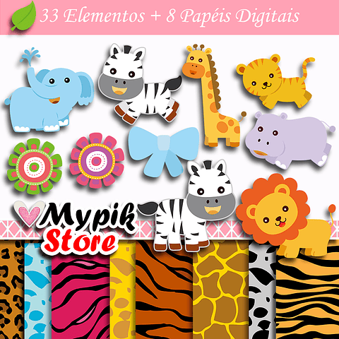 Kit Digital Animales Zoo Safari