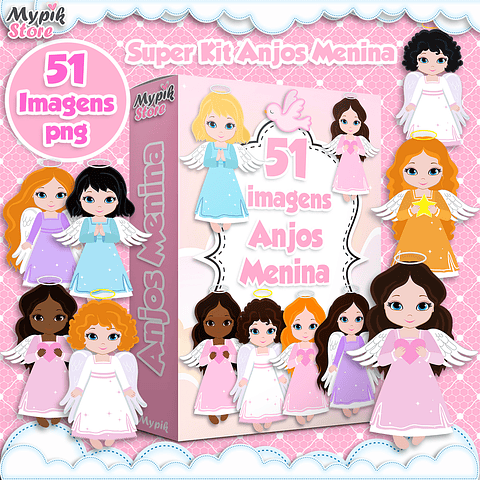 Kit digital Angels Girl Imágenes png