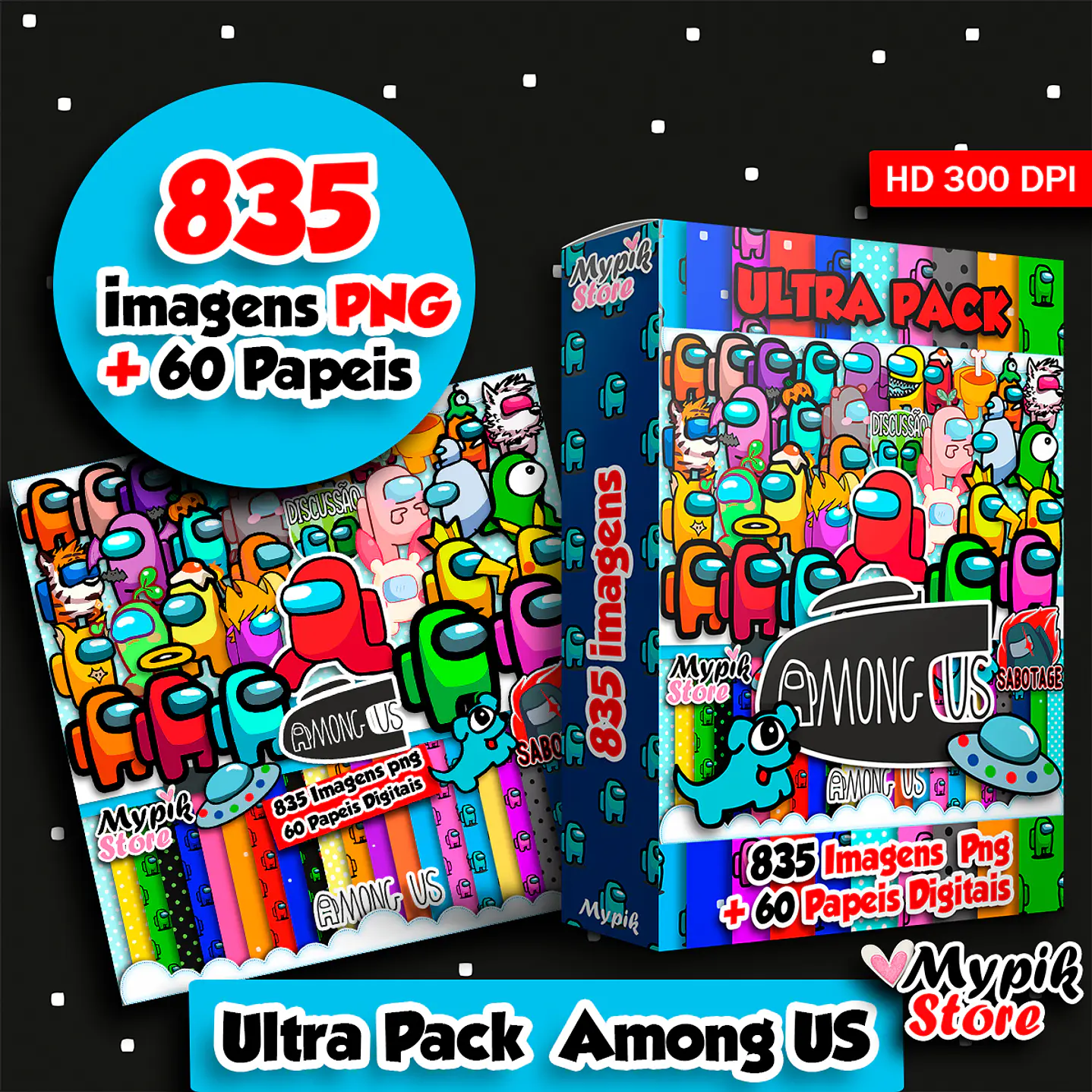 Pack Digital Among US Imágenes PNG - Scrapbook 1