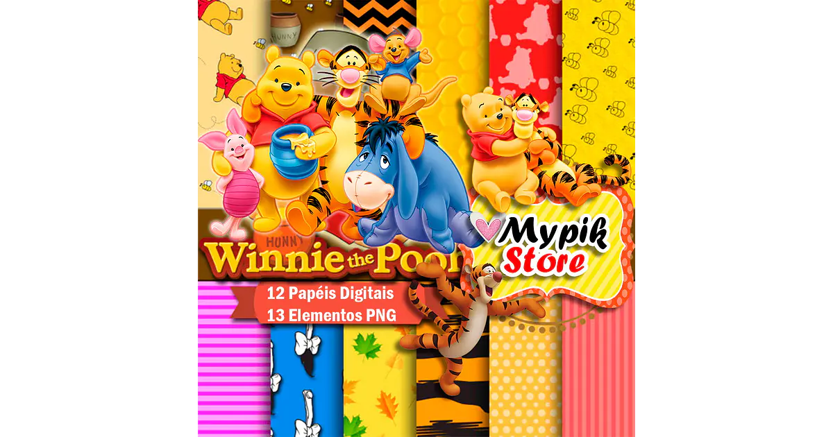 Kit Digital Ursinho Pooh - Coleção