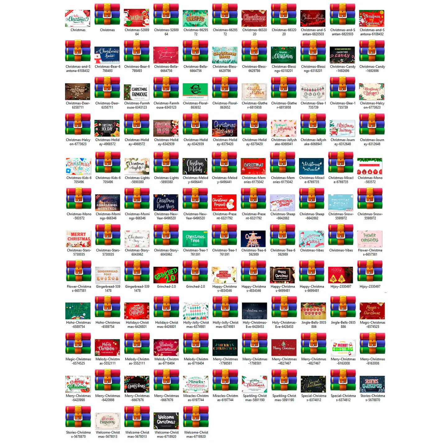 Pack 62 Fuentes Navideñas Instalables 2