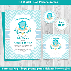 Kit Digital Baby Té Azul Edición para imprimir
