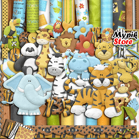 Kit de diversión digital Safari Jungle