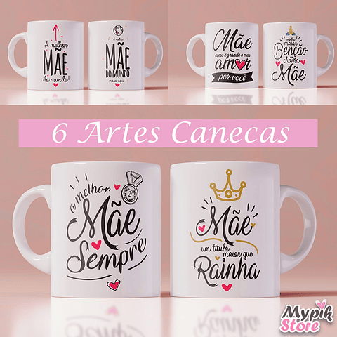 6 Artes del Día de la Madre para Tazas Sublimadas