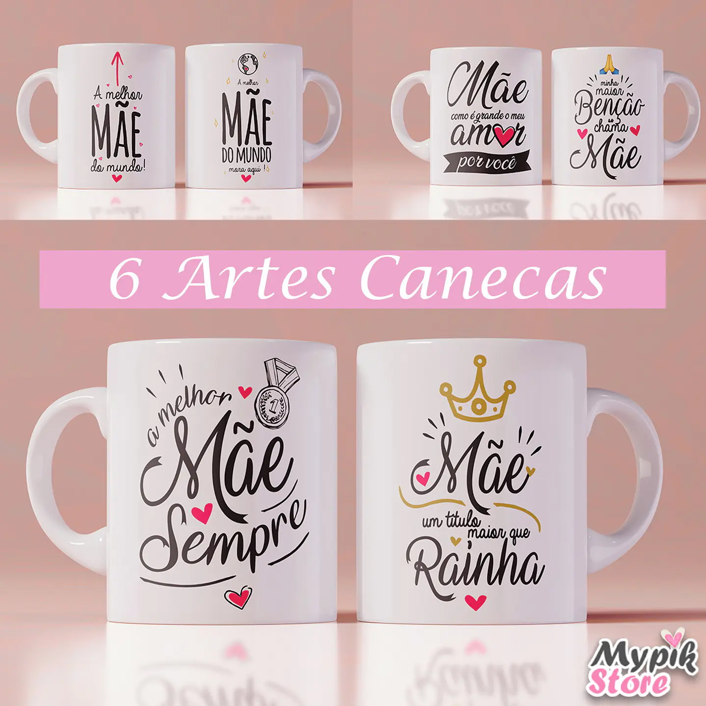 Kit Digital 180 Artes Día de la Madre para Tazas 2