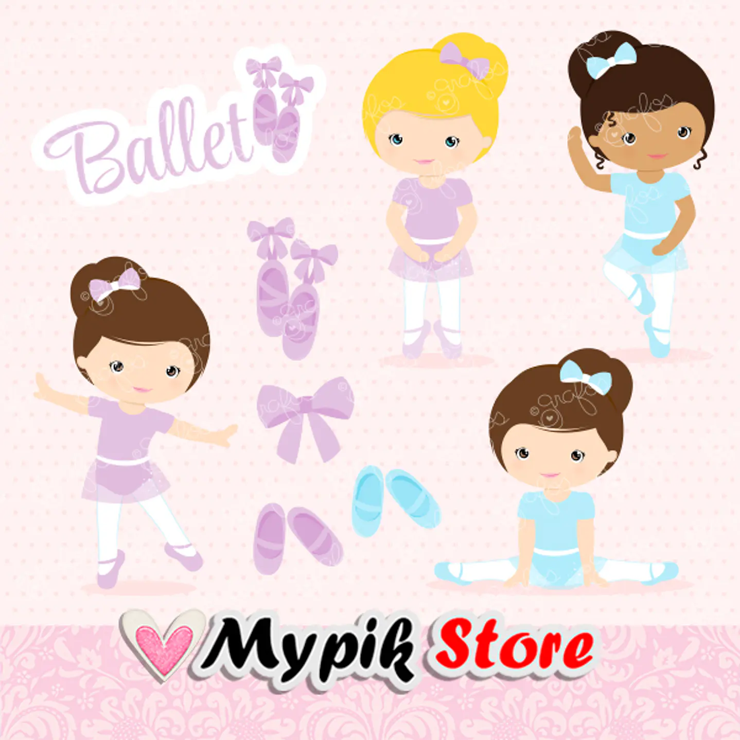Kit Digital Princesas Bailarina 1