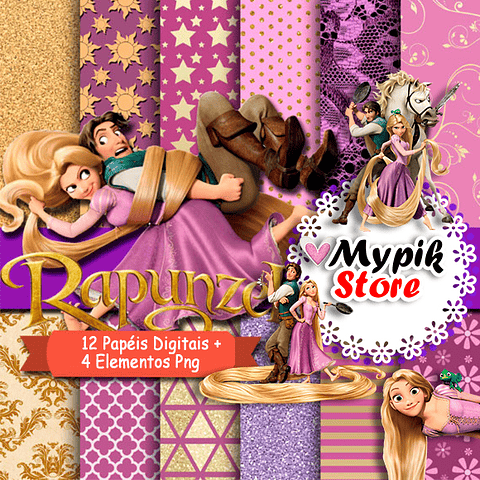 Kit de impresión y personalización digital rizada Disney