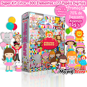 Super Kit Digital Circo Colección Completa para personalizar e imprimir