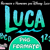 Kit Alfabeto y Números Digital Disney Luca PNG