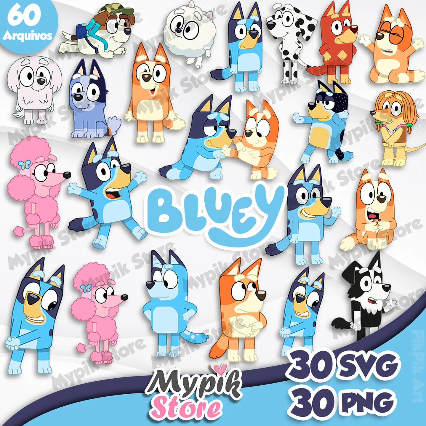 Kit Digital Bluey - Imagens PNG e SVG 1