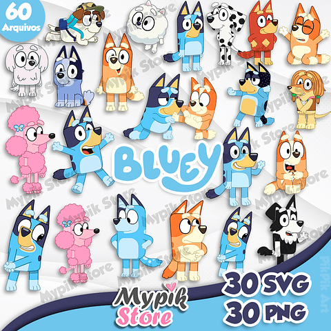 Kit digital Bluey - Imágenes PNG y SVG