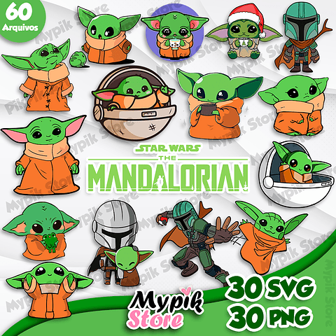 Kit Digital El Mandaloriano Baby Yoda