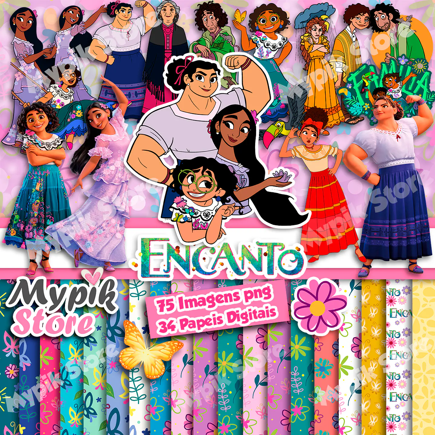 Kit digital de encantamiento floral de Disney 1