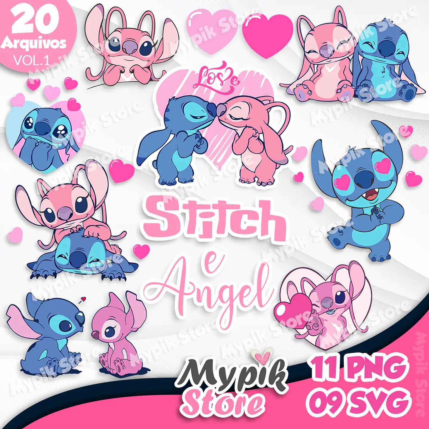 Kit Digital Stitch e Angel png e svg - Vol.1 1