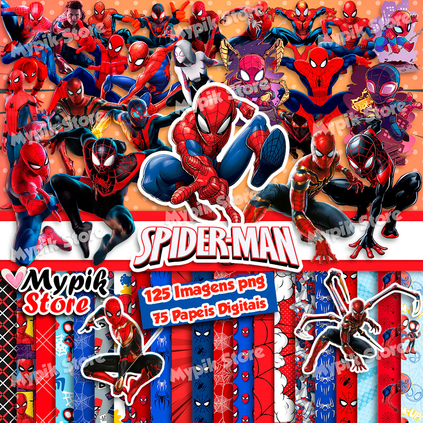 Súper kit digital de Spiderman 1