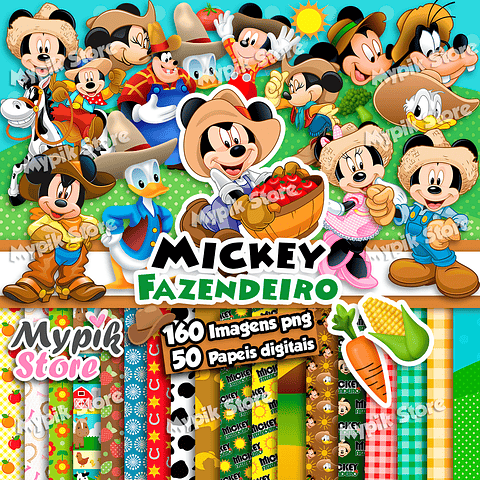 Kit Digital Mickey Granjero