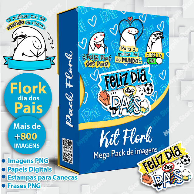 Kit Digital Flork Dia Dos Pais