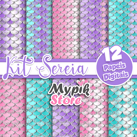 Kit Digital Papel Sirena