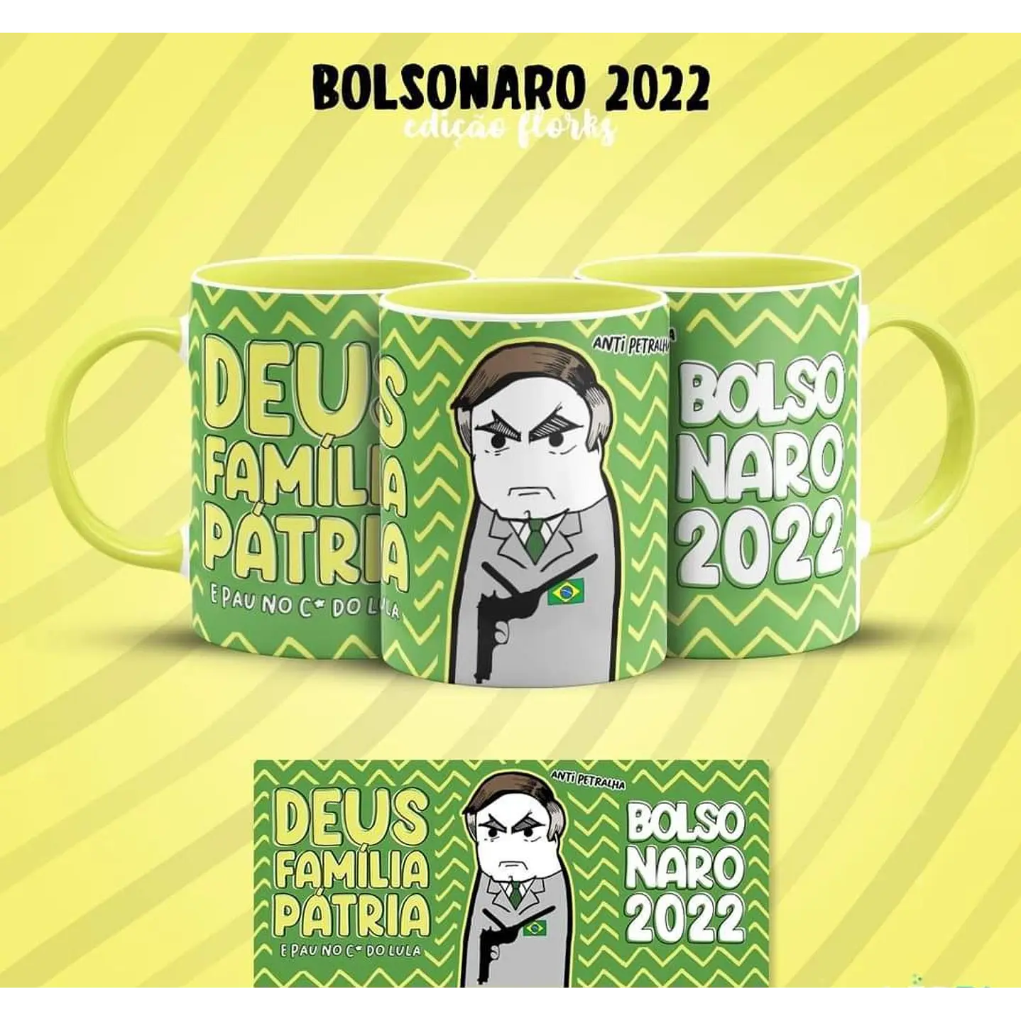 Artes Canecas Bolsonaro Flork 2