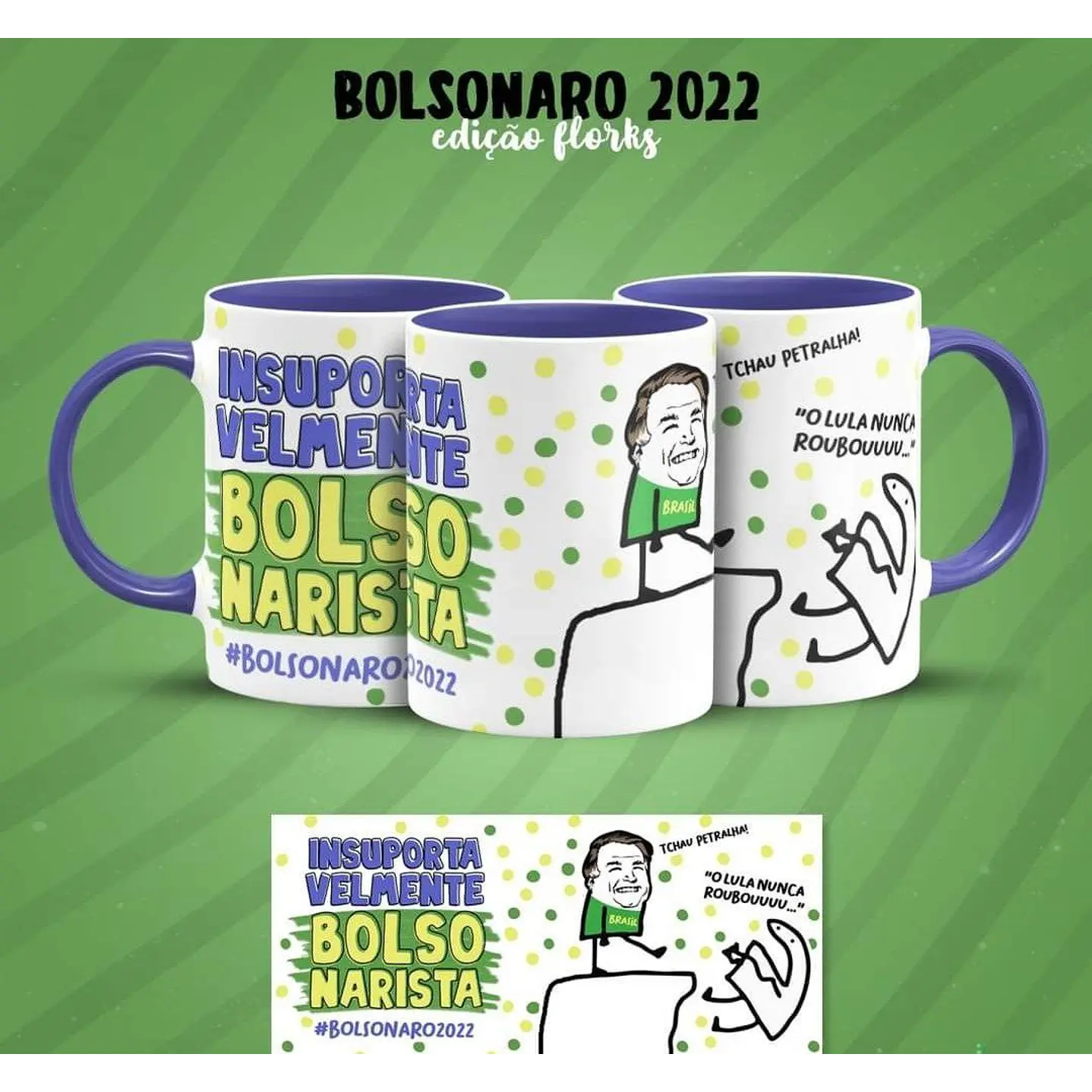 Artes Canecas Bolsonaro Flork 4