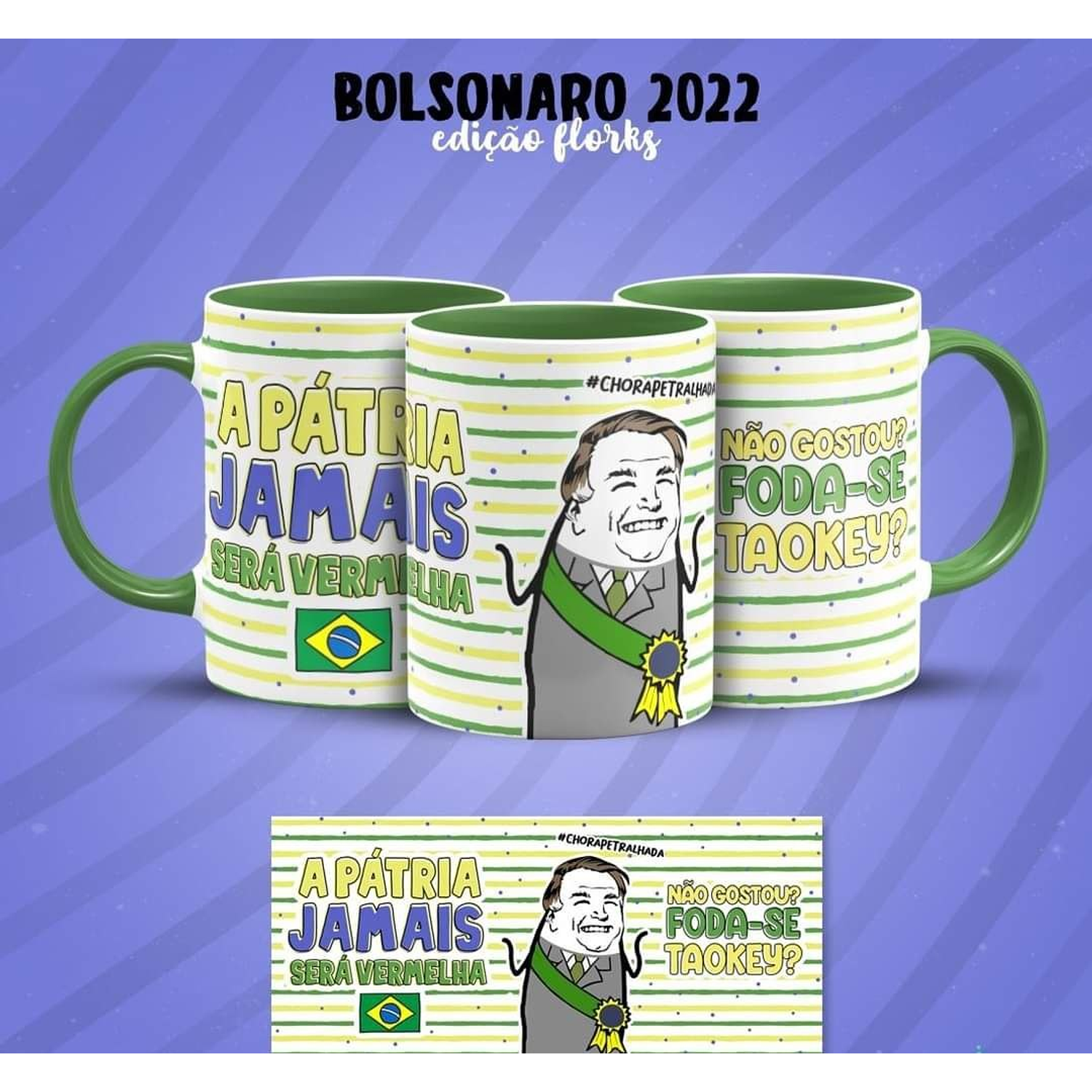 Artes Canecas Bolsonaro Flork 5