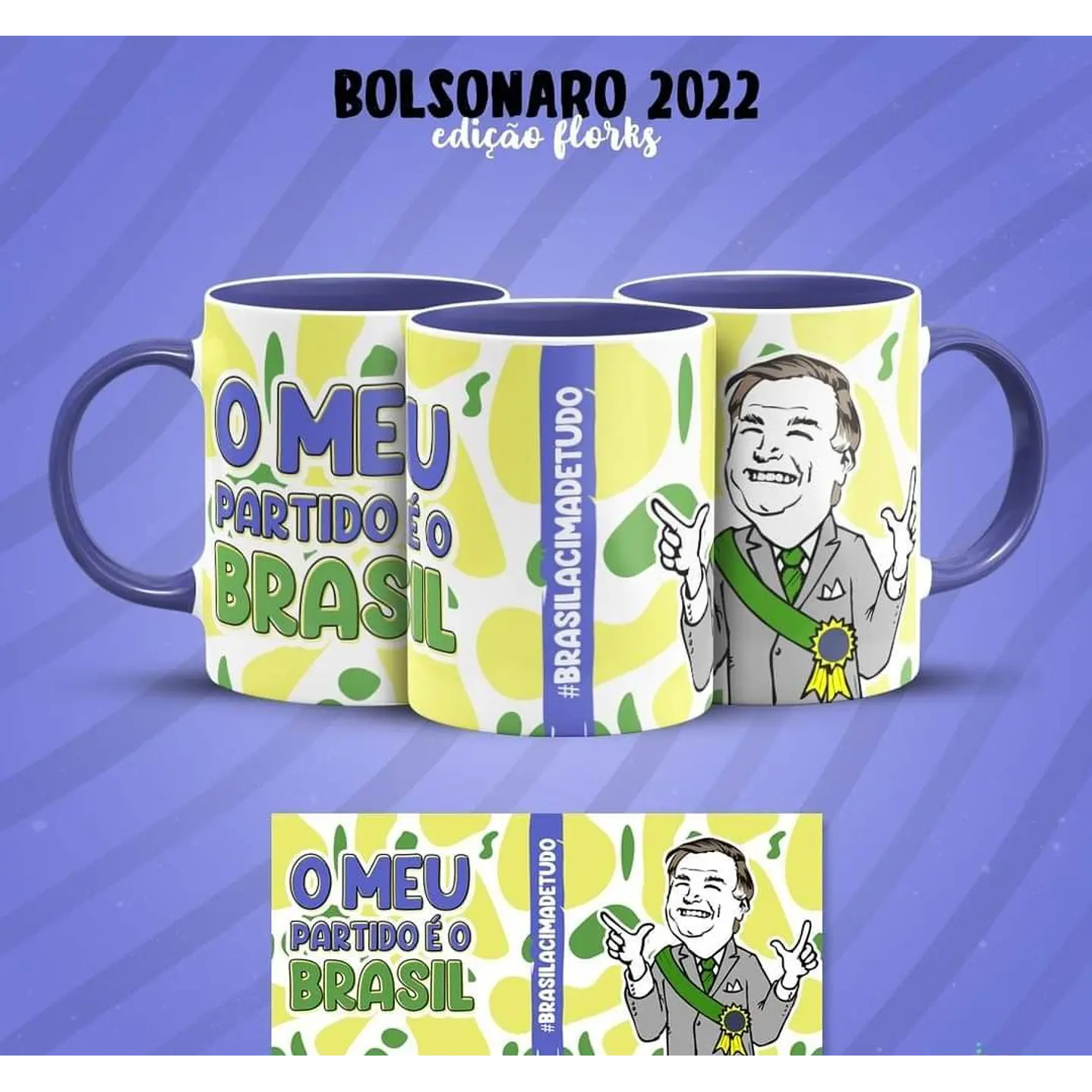 Artes Canecas Bolsonaro Flork 7