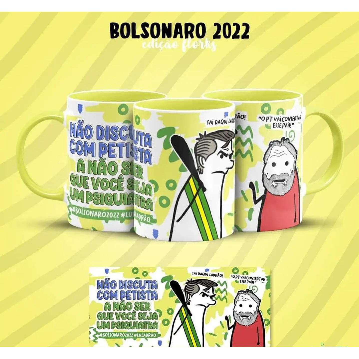 Artes Canecas Bolsonaro Flork 8