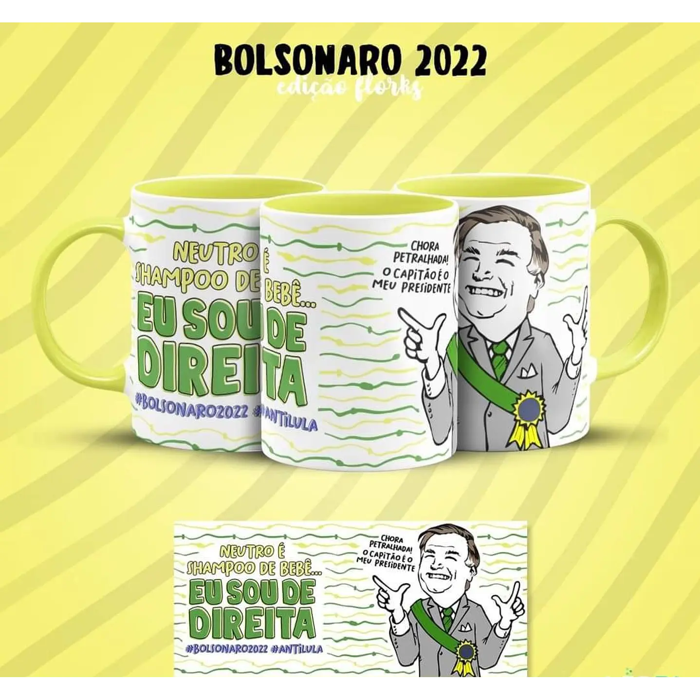 Artes Canecas Bolsonaro Flork 9