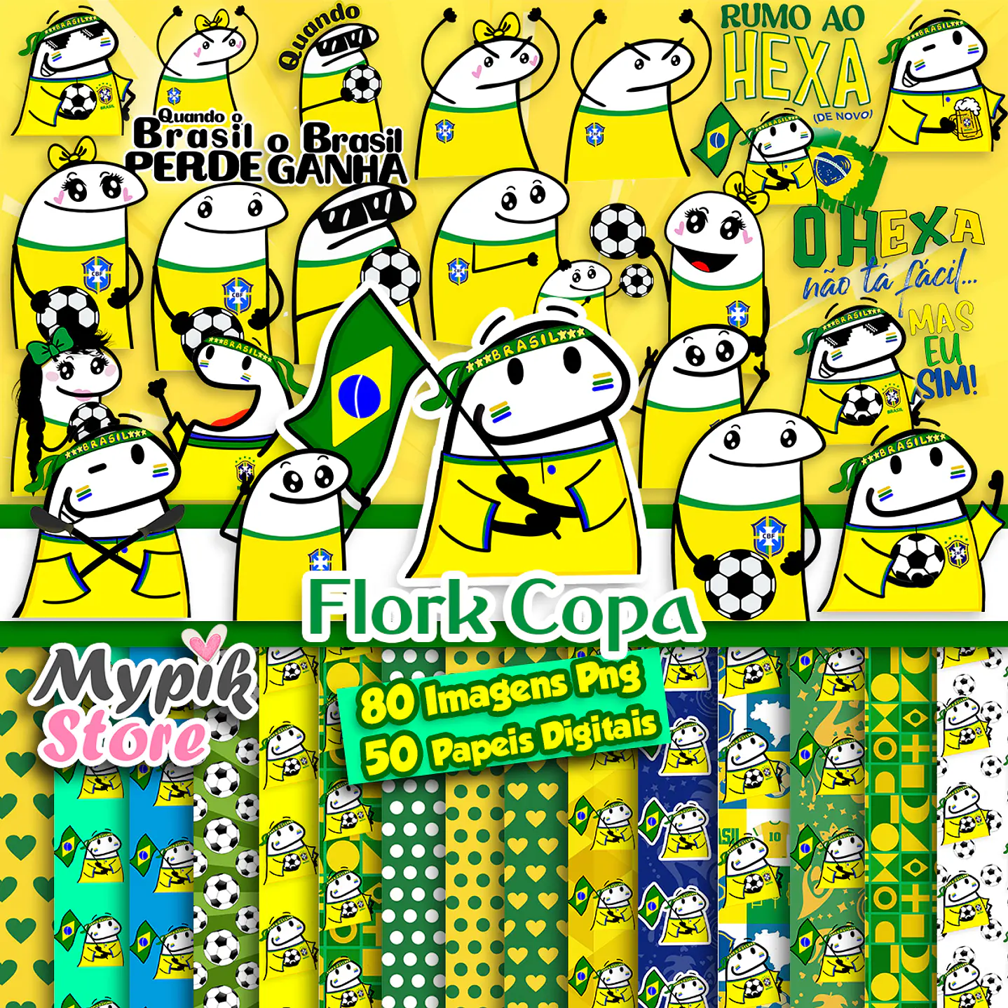Kit Digital Flork Copa do Mundo PNG em Alta Resolução 1