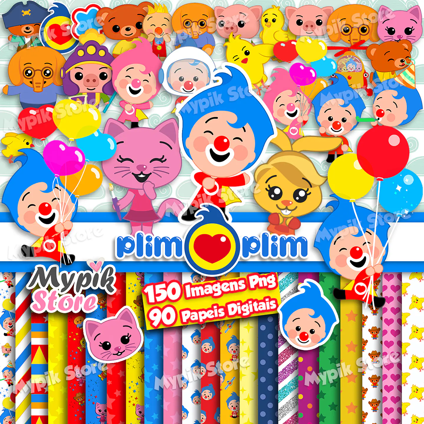Kit Digital Palhaço Plim Plim 1