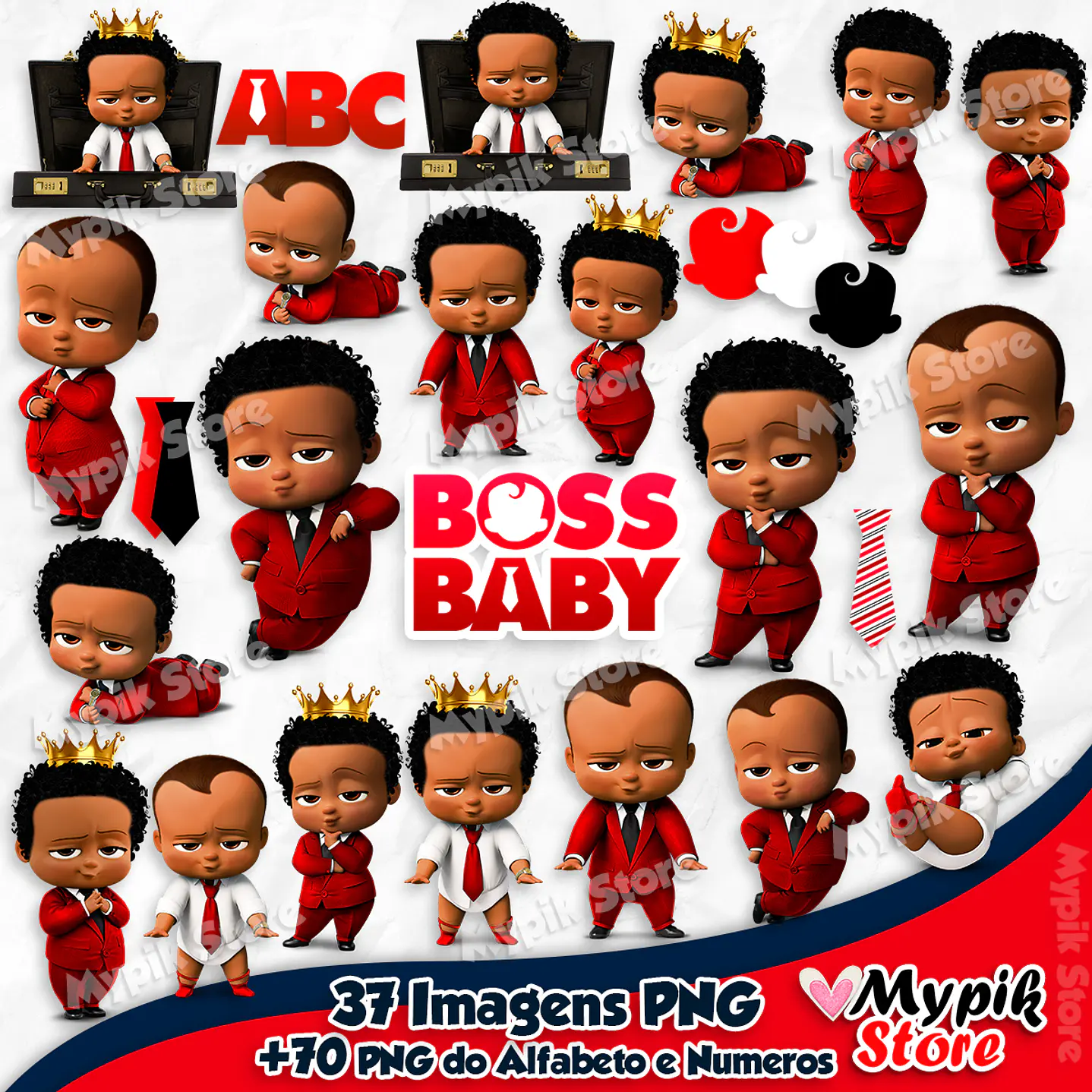 Kit Digital el Poderoso Jefe Afro Rojo 1