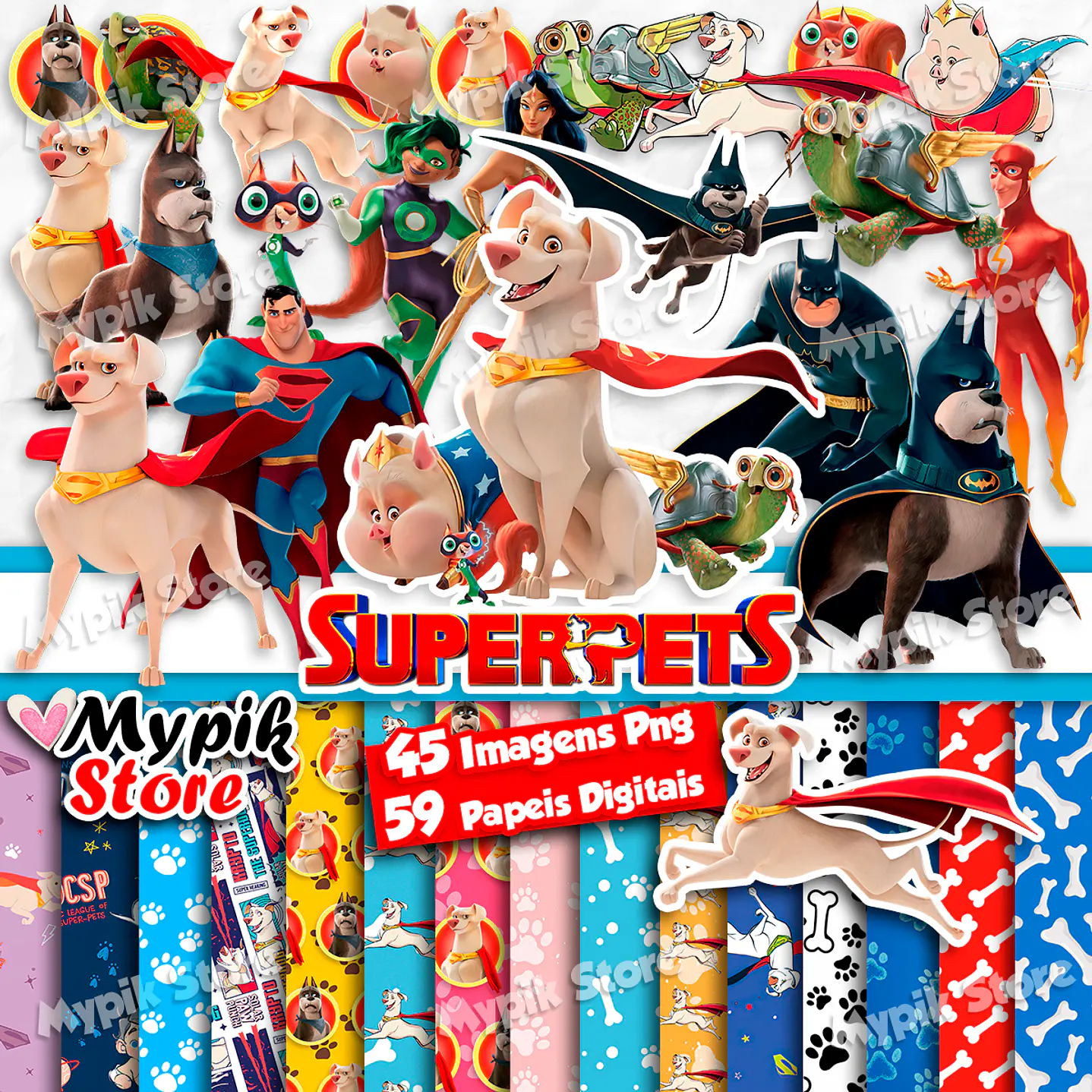 Kit Digital DC Liga dos Superpets 1