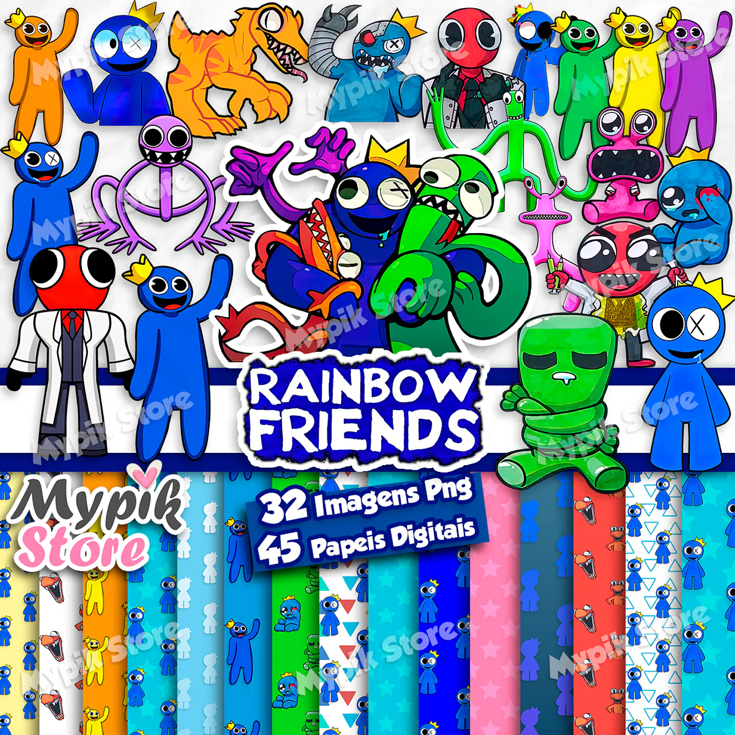 Kit digital Rainbow Friends 1