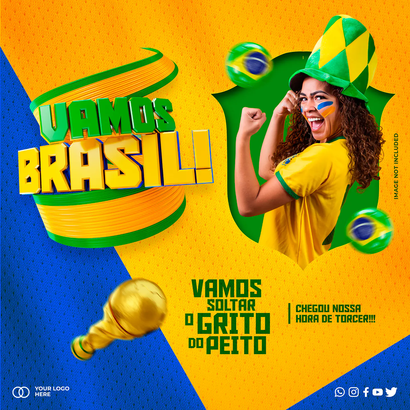 60 Artes Editáveis Copa do Mundo 2
