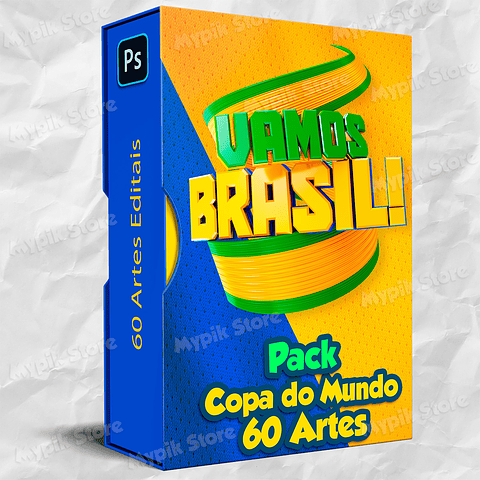 60 Artes Editáveis Copa do Mundo