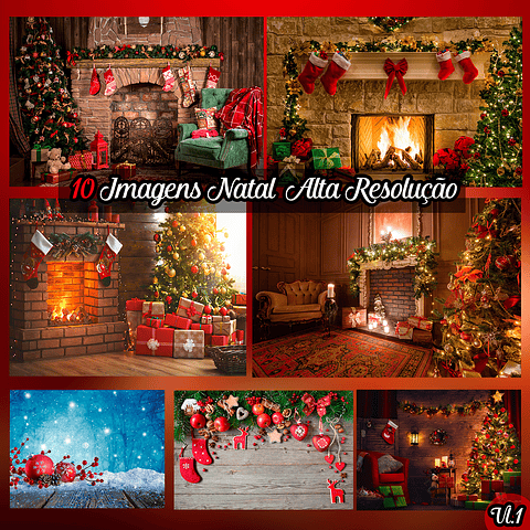 Kit Digital 10 Imagens Natal Alta Resolução 