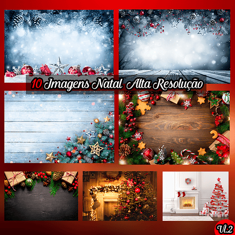 Kit Digital 10 Imagens Natal Alta Resolução 2