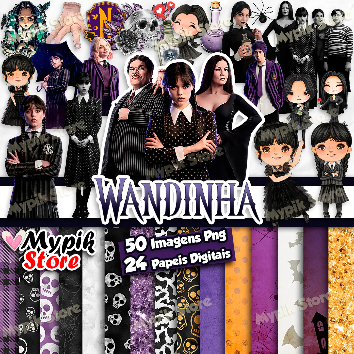 Kit Digital Wandinha  1