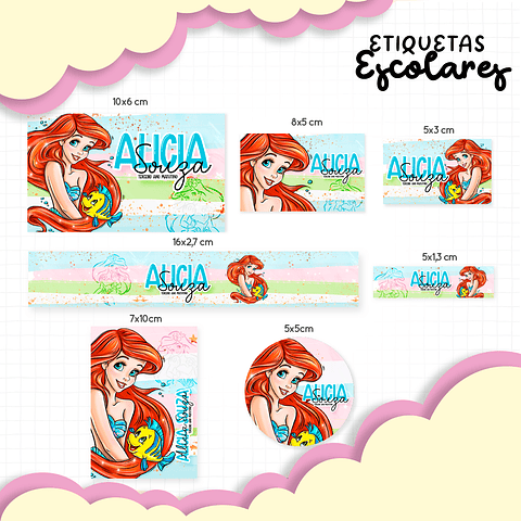 Etiqueta Escolar Ariel